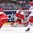 OSTRAVA, CZECH REPUBLIC - MAY 6: Denmark's Sebastian Dahm #32 makes a save with Bjorn Uldall #8 and Russia's Artemi Panarin #9 in front during preliminary round action at the 2015 IIHF Ice Hockey World Championship. (Photo by Richard Wolowicz/HHOF-IIHF Images)

